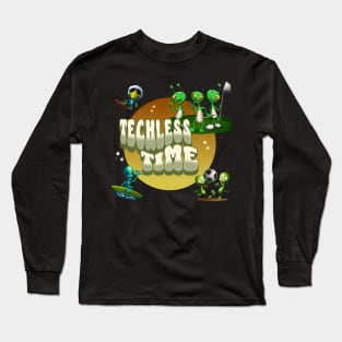 Techless Time Alien TShirt Long Sleeve T-Shirt